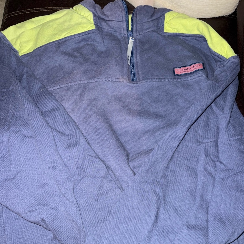 Vineyard Vines Men's Dark Blue Zip-Up Sweater